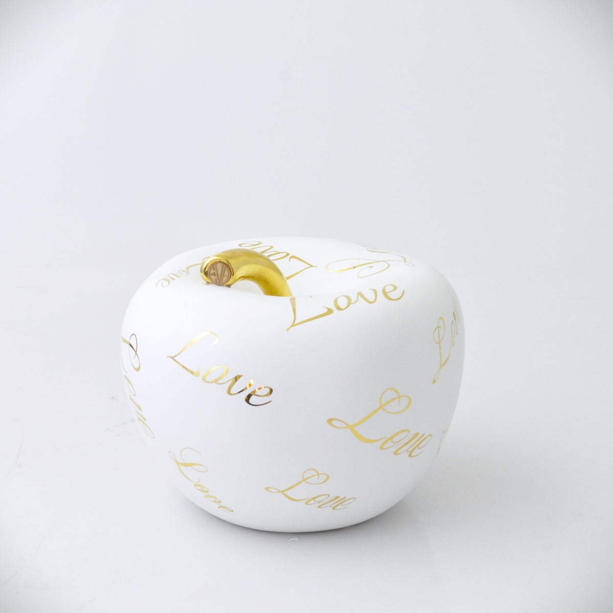 Eva luxury texture SMALL WHITE Love gold - LAZADO