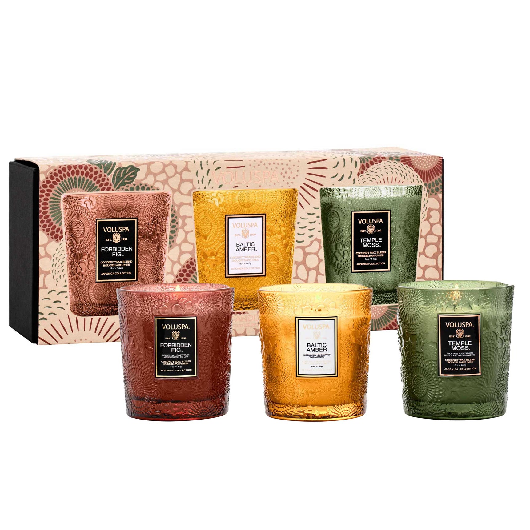 FRAGRANT FOLIAGE - 3 DEMI CANDLE GIFT SET 3PC*142G - LAZADO