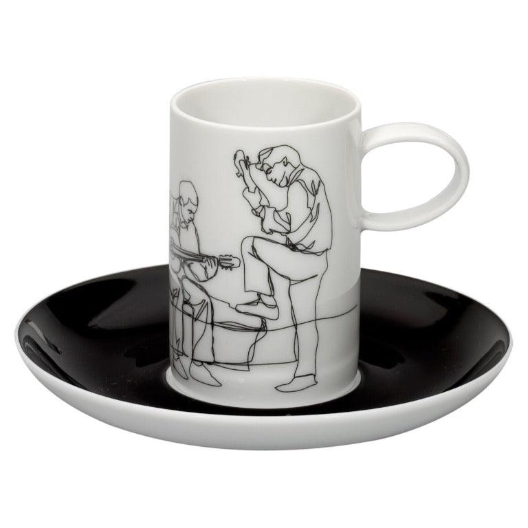 Fado - Set 4 Coffee Cups & Saucers - LAZADO