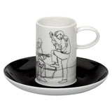 Fado - Set 4 Coffee Cups & Saucers by Vista Alegre - Close-up
