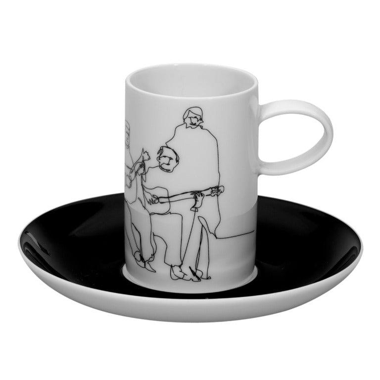 Fado - Set 4 Coffee Cups & Saucers - LAZADO