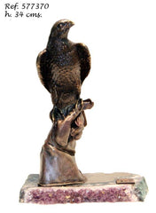 Falconry - hawk sculpture with precious stones - LAZADO