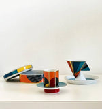 Futurismo - Coffee Cup with Saucer by Vista Alegre - Detail View