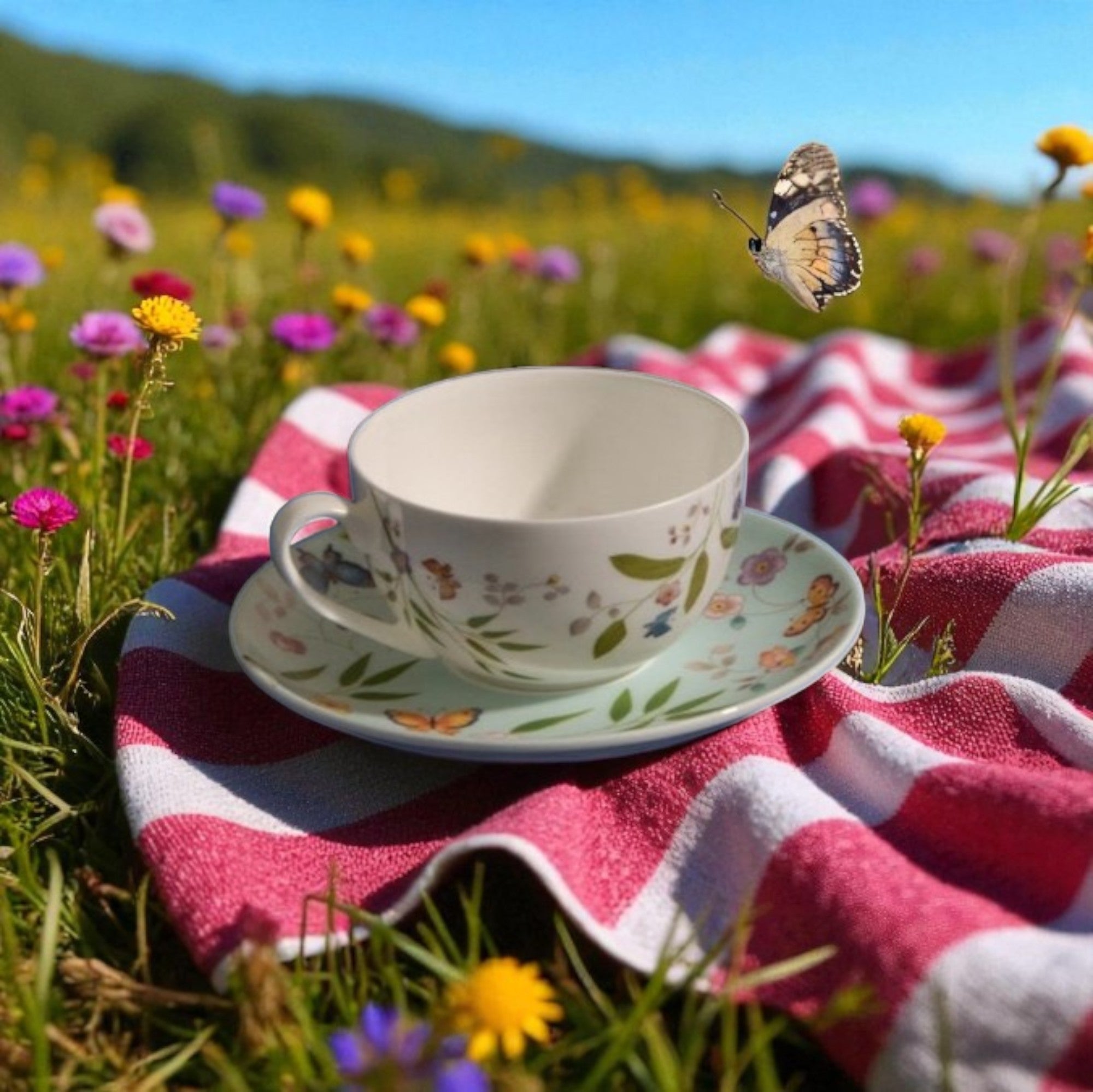 Incanto di Primavera - Set of 6 Espresso Cups with Saucers by Geminiano Cozzi - Main View