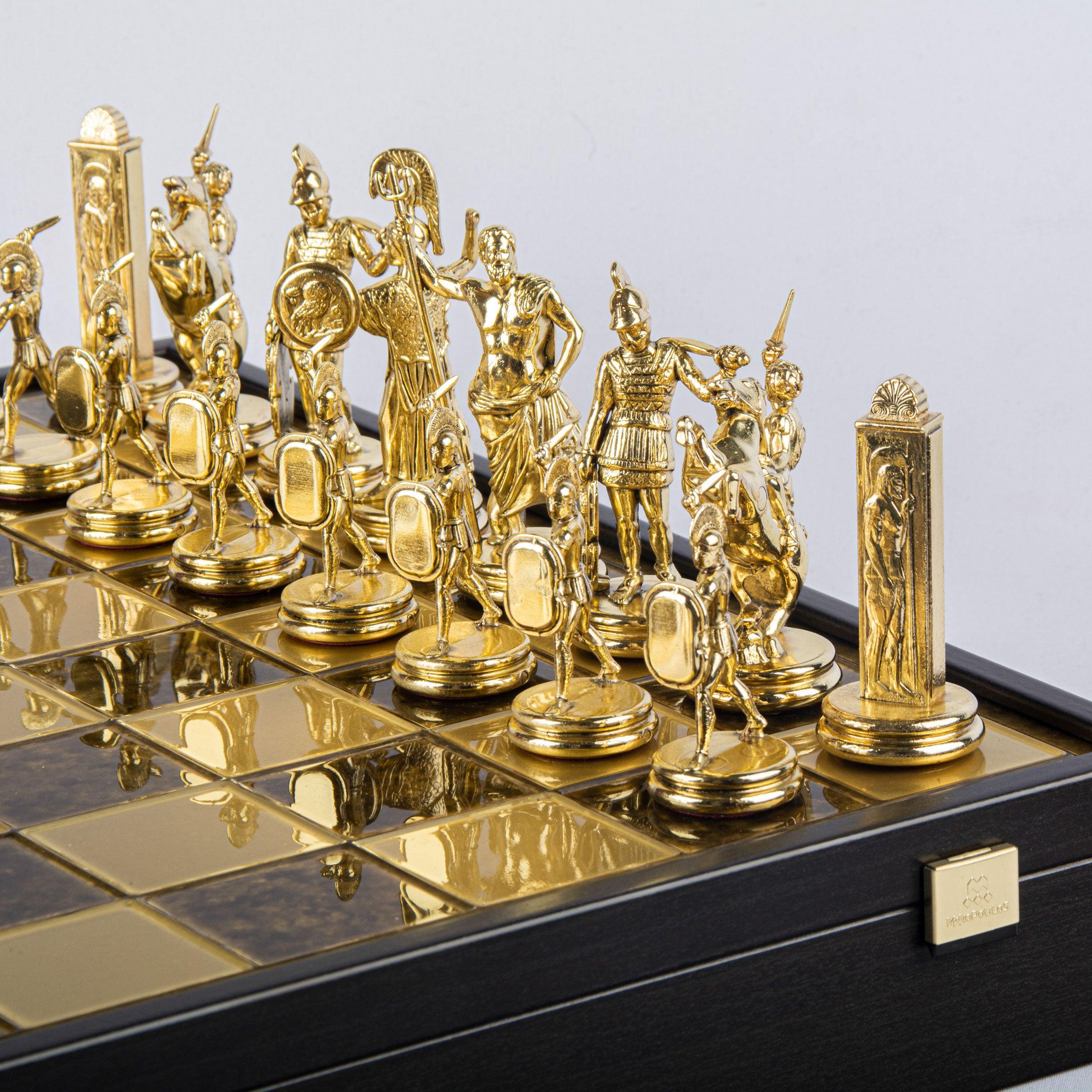 GREEK MYTHOLOGY CHESS SET gold/brown - LAZADO
