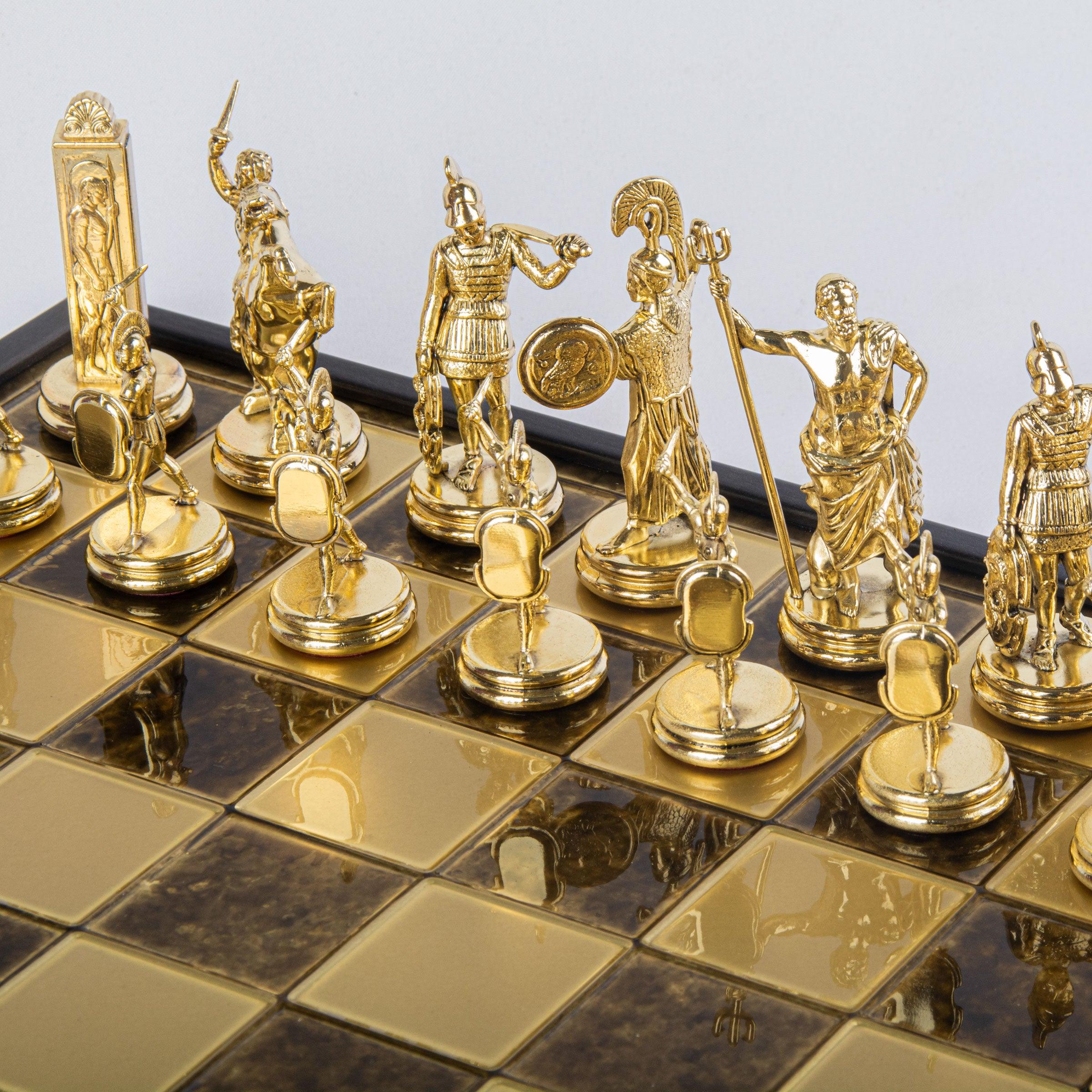 GREEK MYTHOLOGY CHESS SET gold/brown - LAZADO