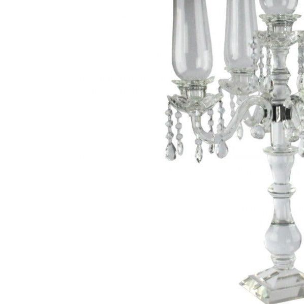 HIGH CRYSTAL CANDLE HOLDER 80CM by Royal Family - Alternate Angle