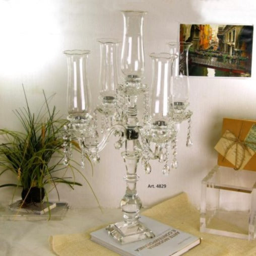HIGH CRYSTAL CANDLE HOLDER 80CM by Royal Family - Close-up