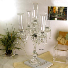 HIGH CRYSTAL CANDLE HOLDER 80CM by Royal Family - Close-up