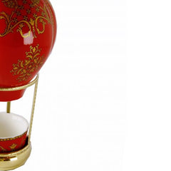 HOT AIR BALLOON " FABERGE DREAM" GOLD AND RED by Royal Family - Alternate Angle