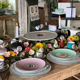 Herbariae - Charger Plate Green (4 plates) by Vista Alegre - Detail View