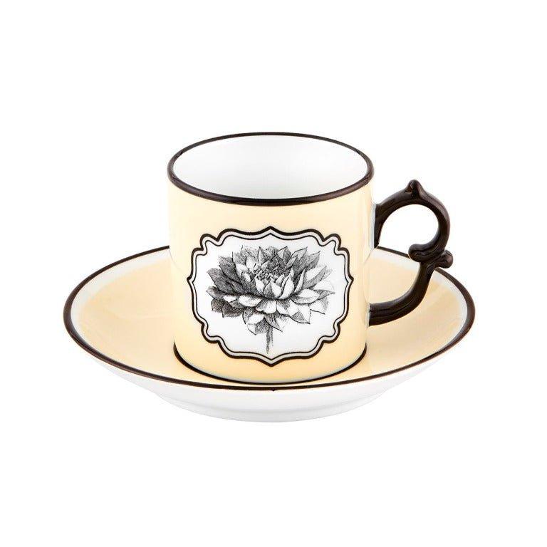 Herbariae - Coffee cup and saucer Yellow - LAZADO