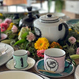 Herbariae - Mug Pink by Vista Alegre - Detail View