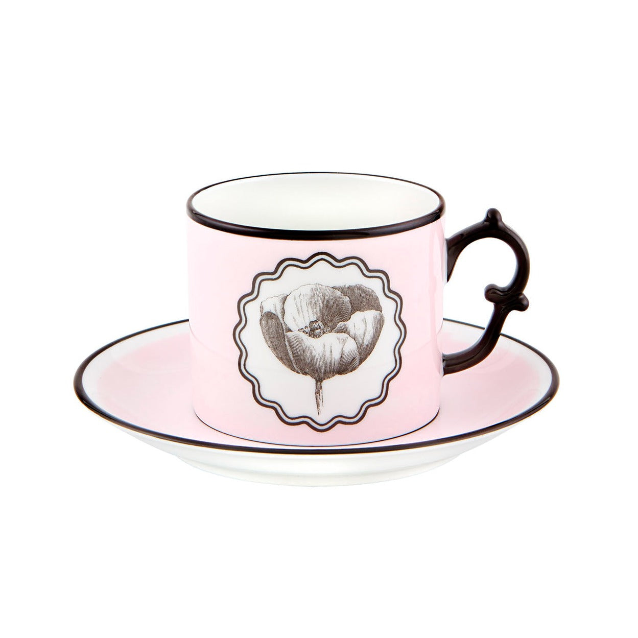 Herbariae - Set 2 Tea Cups and Saucer Pink and Peaco - LAZADO