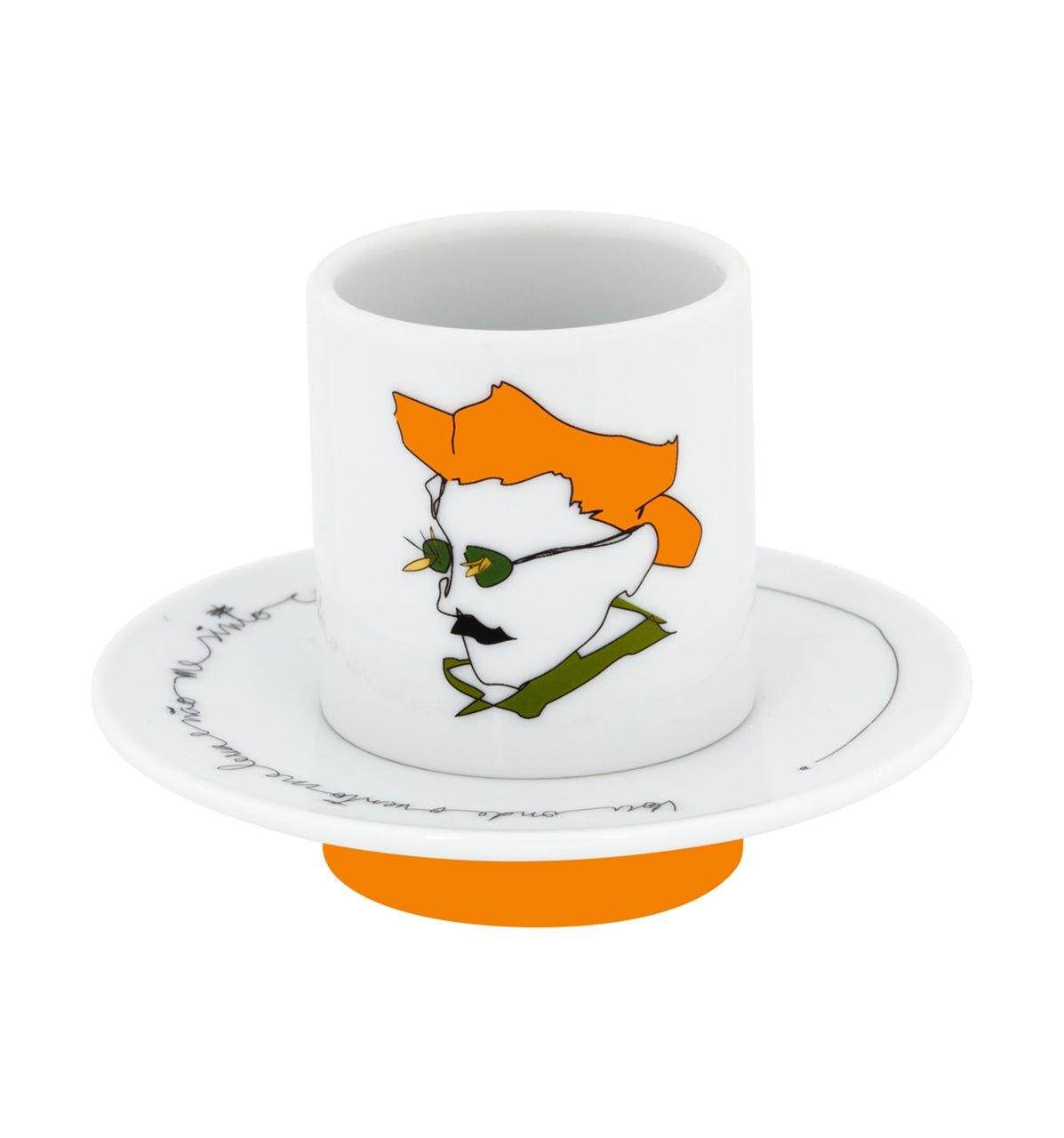 Heteronimos - Set 4 Coffee Cups and Saucers - LAZADO
