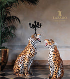 Candleholder – Luxury . Leopard R by Abhika - Alternate Angle