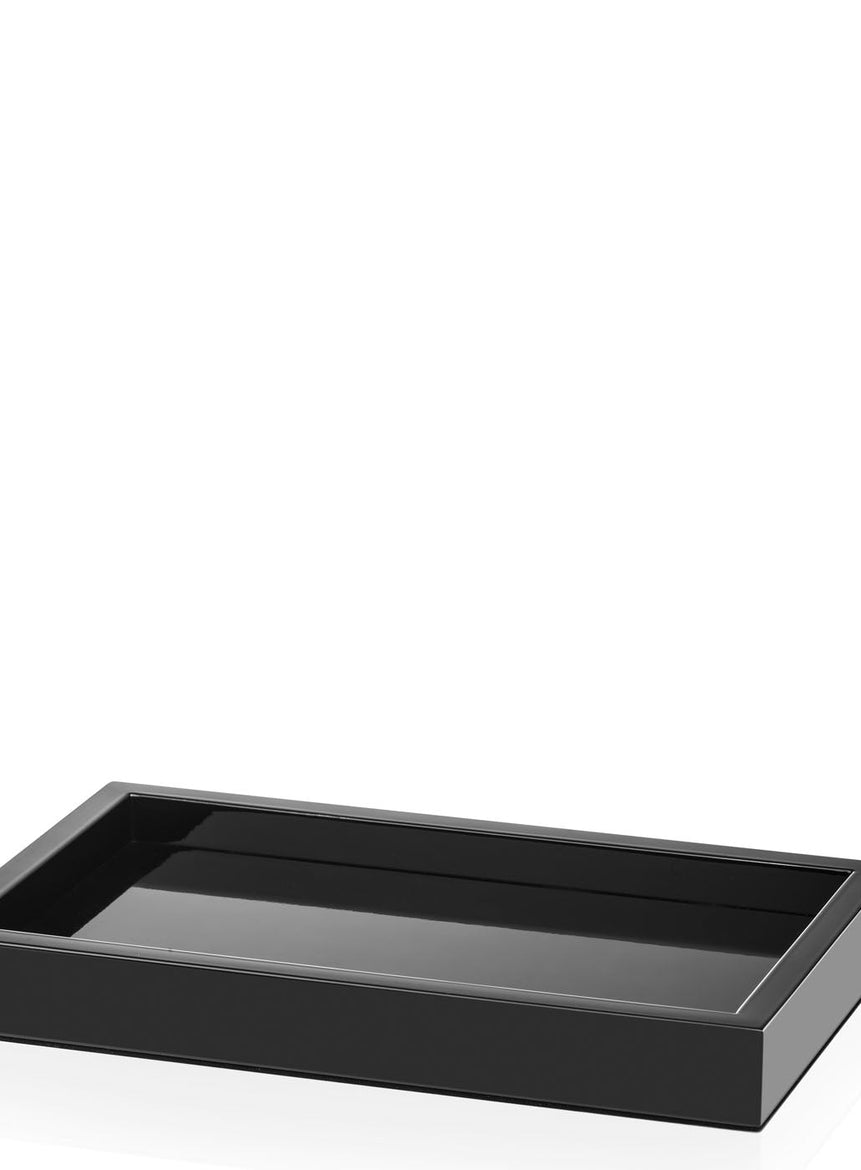 IRIS lacquered black gloss finish- bath accessories set - LAZADO