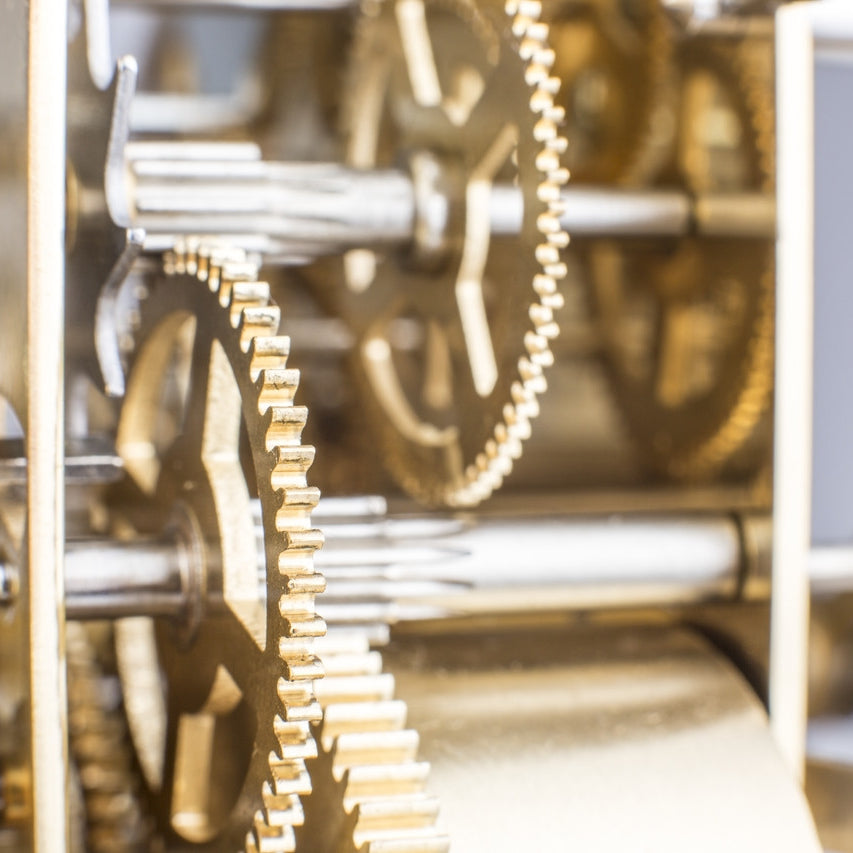 Hermle Table Clock – Walnut Finish