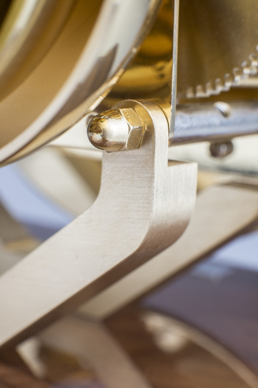 Hermle Table Clock – Walnut Finish