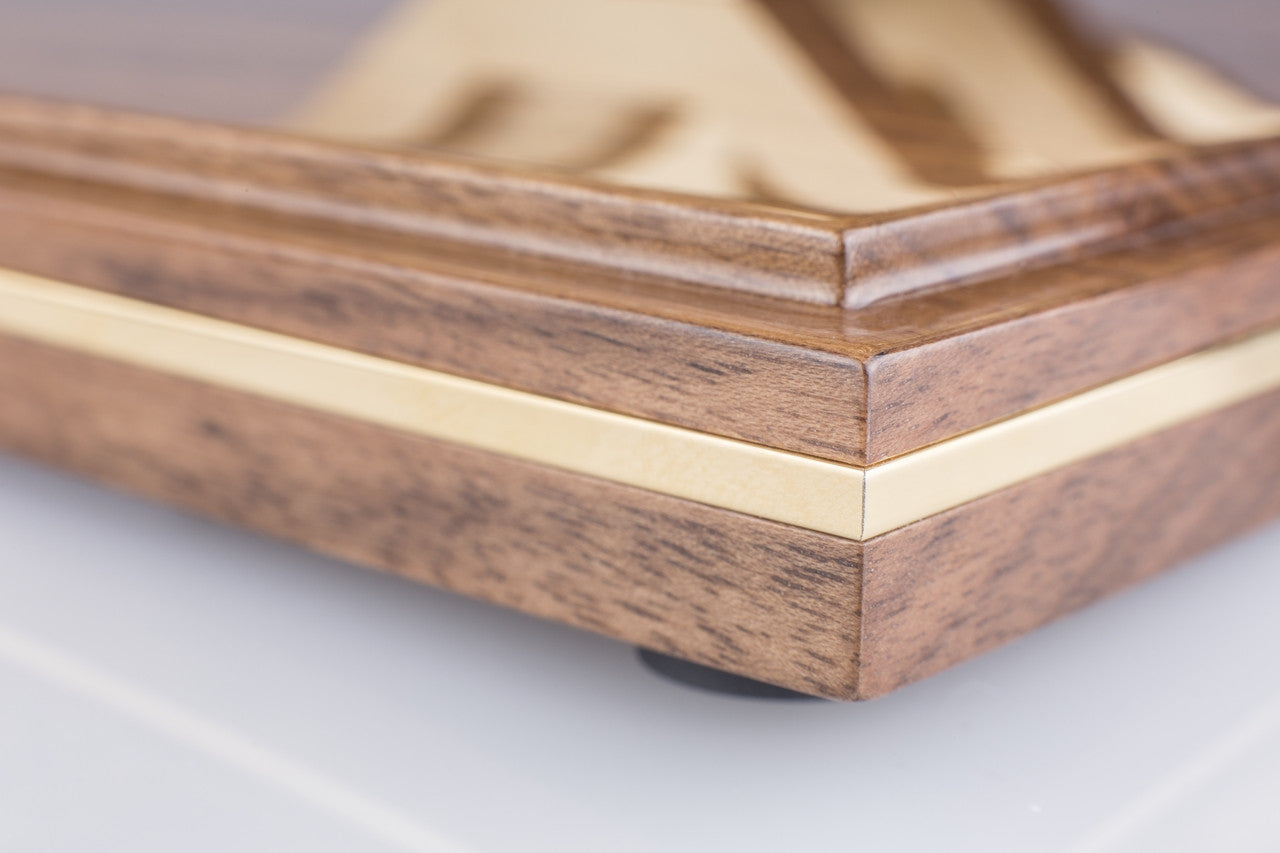 Hermle Table Clock – Walnut Finish