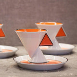 Jazz - Set 2 Coffee Cups and Saucers by Vista Alegre - Close-up