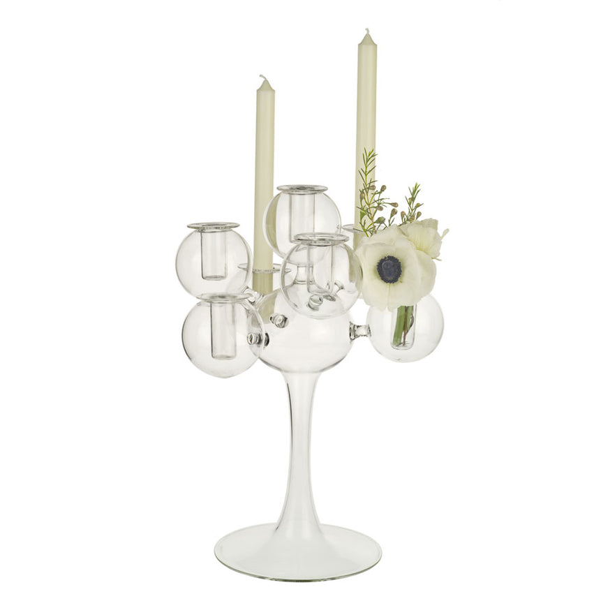 LUMIERE Candle holder, blown glass cm 35×25 - LAZADO