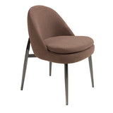 Dark brown fabric chair