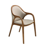Sand leatherette chair