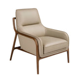 Mink leather armchair