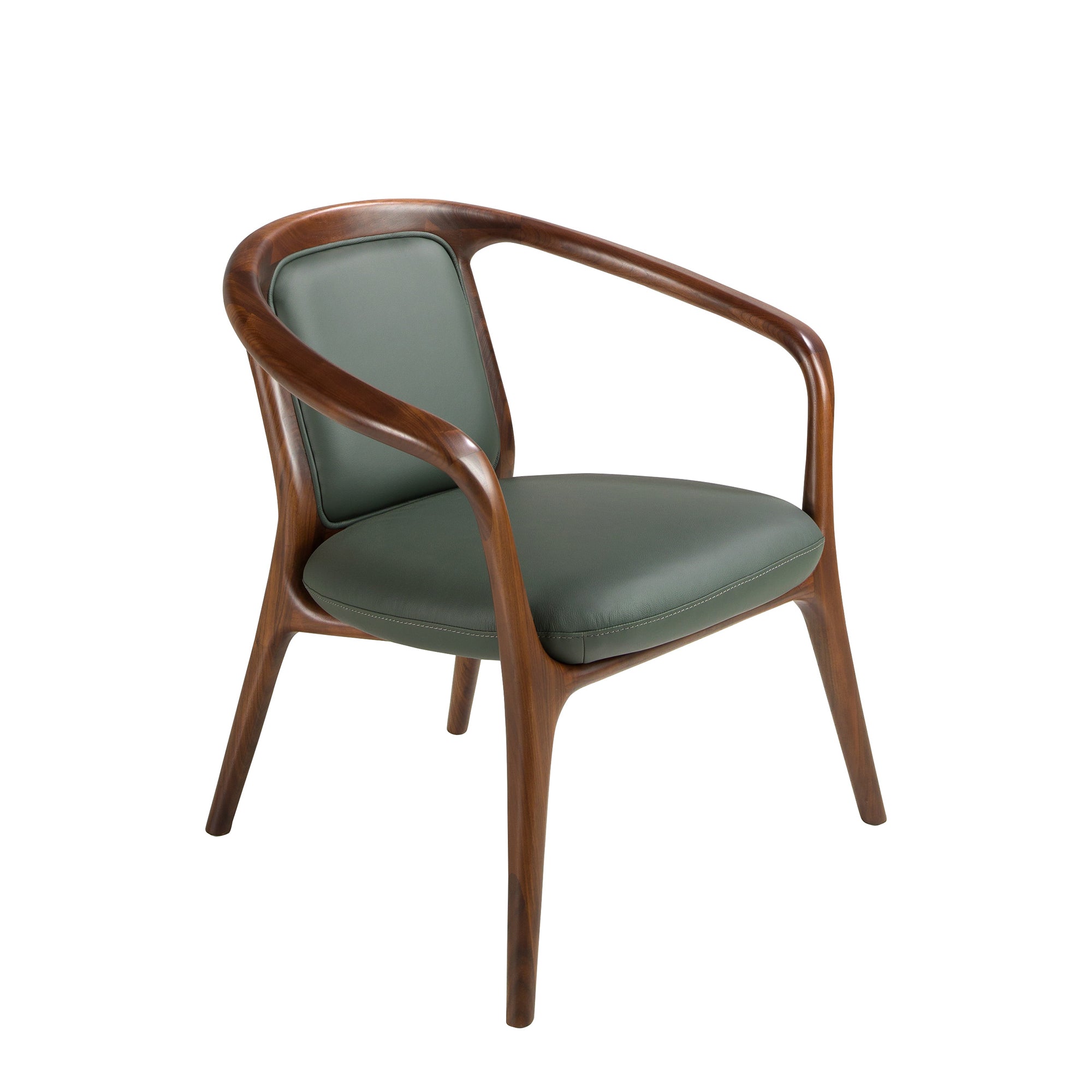 Dark green leatherette  armchair