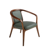 Dark green leatherette  armchair