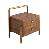 Walnut bedside table