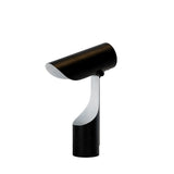Table lamp in black and white steel