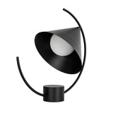 Table lamp in black steel