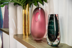 Large Vase Portal Pink Matte by Vista Alegre - Detail View