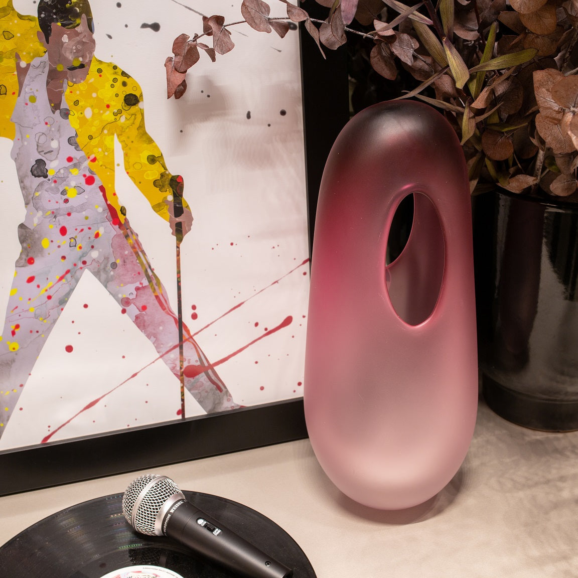 Large Vase Portal Pink Matte - LAZADO