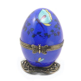 Loud blue musical egg with a little black and white cat by Fanex France - Alternate Angle