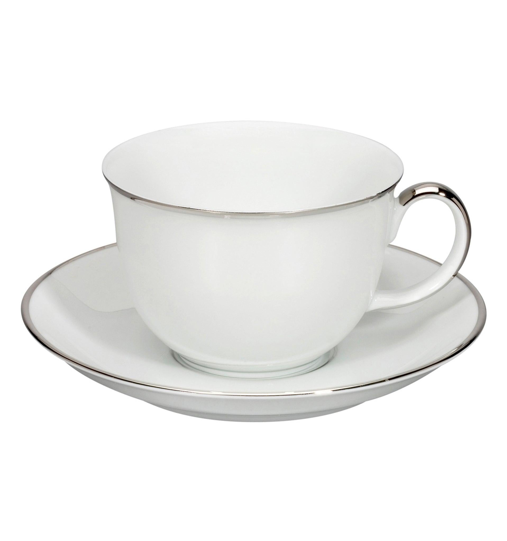 Luso - Platina Tea Cup & Saucer - LAZADO