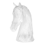 Crystal Clear Horse Head Sculpture by LAZADO-ART - Detail View