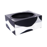 Acrylic Block Bowl – Black by LAZADO-Decor - Detail View