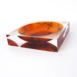 Acrylic Centre Bowl – Amber by LAZADO-Decor - Alternate Angle