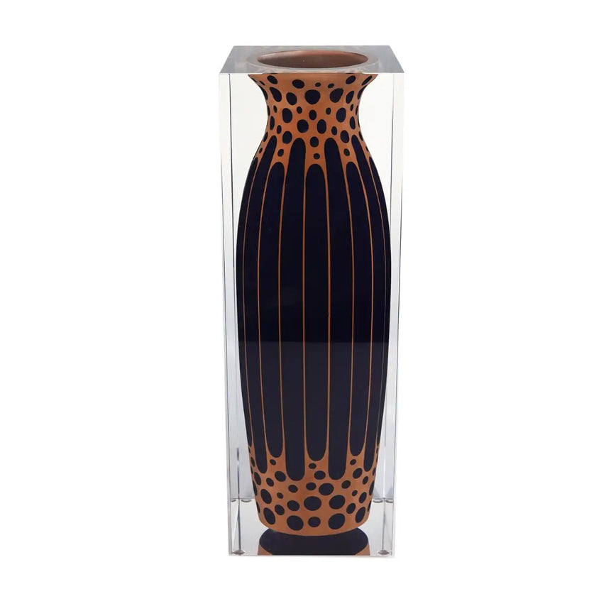 Taibai Acrylic Art Vase – Brown Mottle