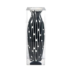 Taibai Acrylic Art Vase – Dark Green Mottle