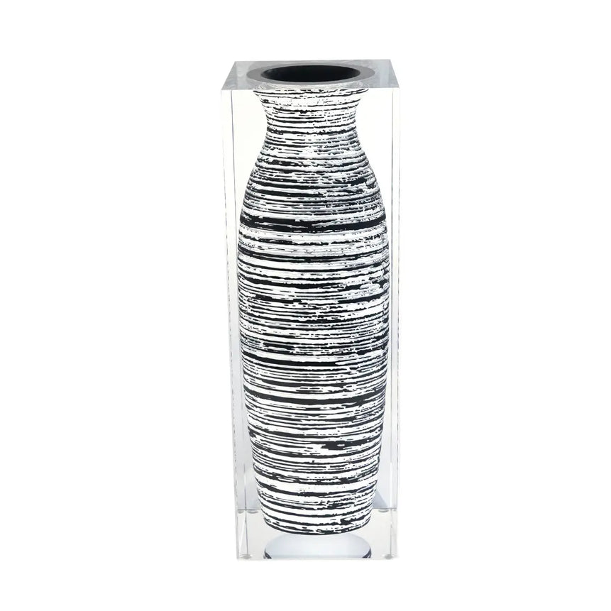 Taibai Acrylic Art Vase – Grey Mottle