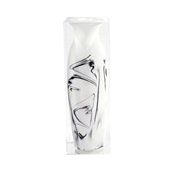 Taibai Acrylic Art Vase – White Mottle