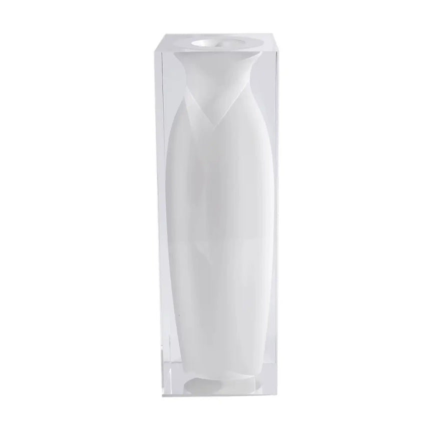 Taibai Acrylic Art Vase – White