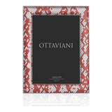 Miro Silver Photo Frame — Coral Python · 13×18 cm