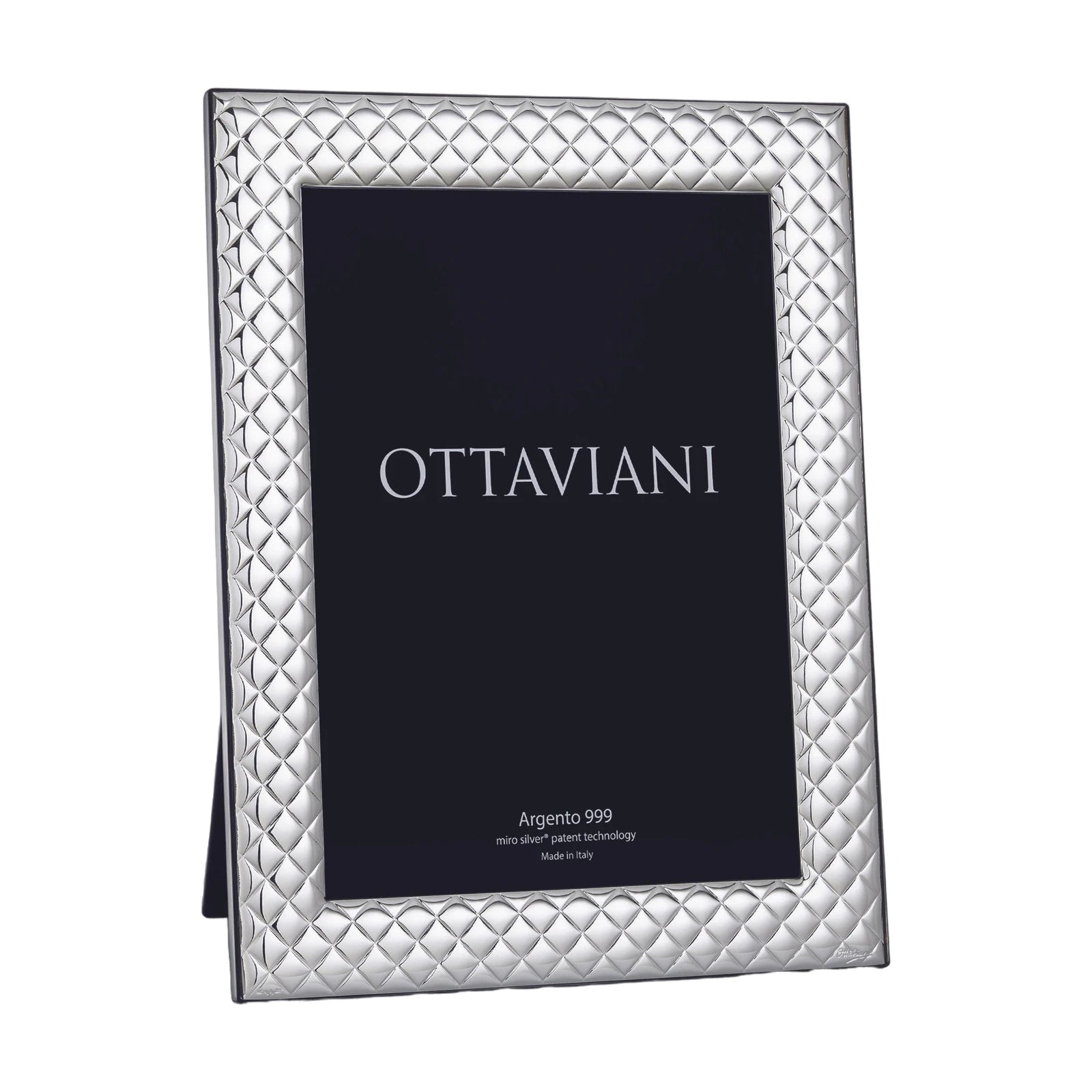 Miro Silver Photo Frame — Couture · 18×24 cm