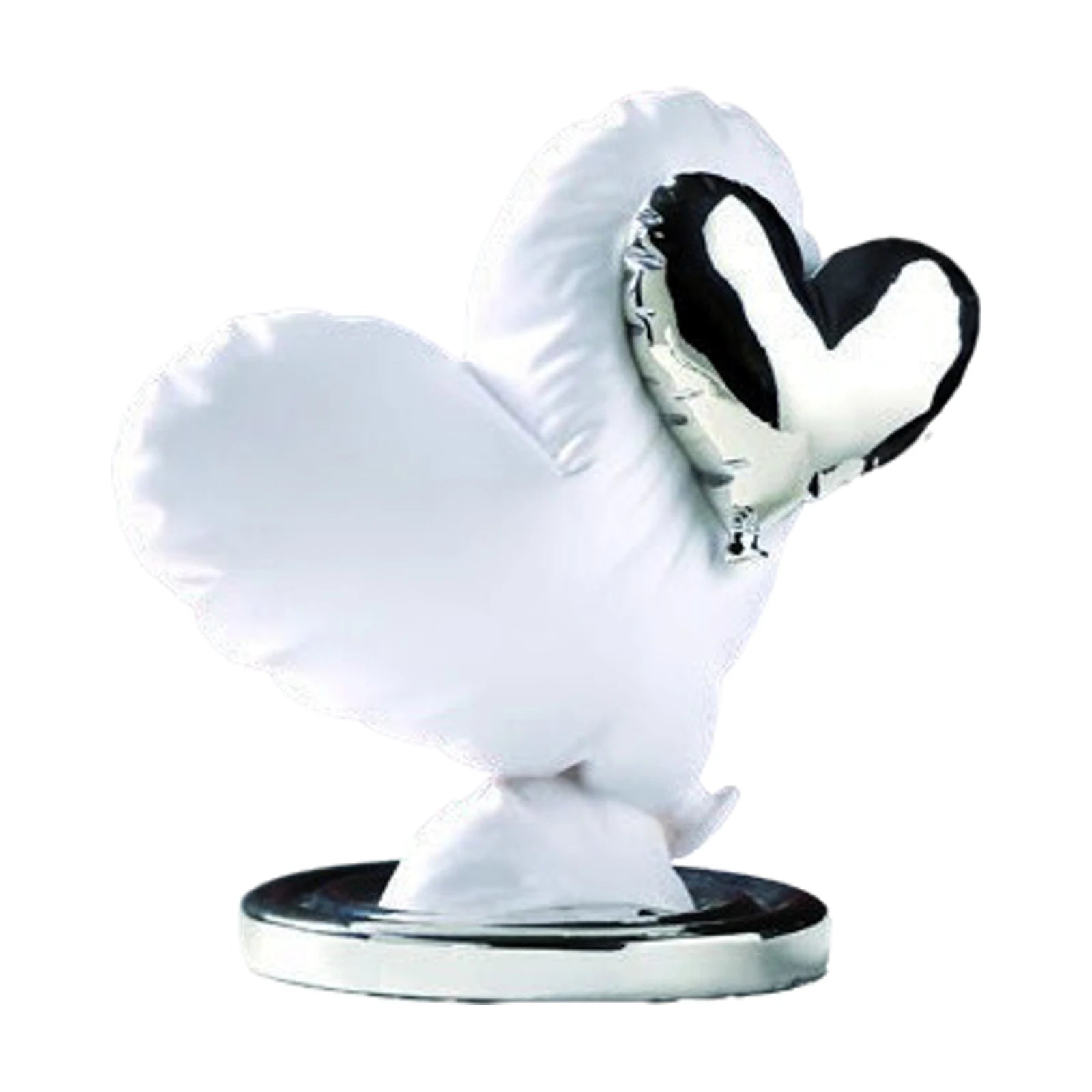 Fly into my Heart Sculpture — Silver · 20 cm