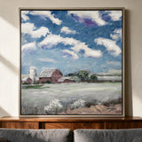 Landscape — Oil on Canvas, Gloss Finish · 100×100 cm